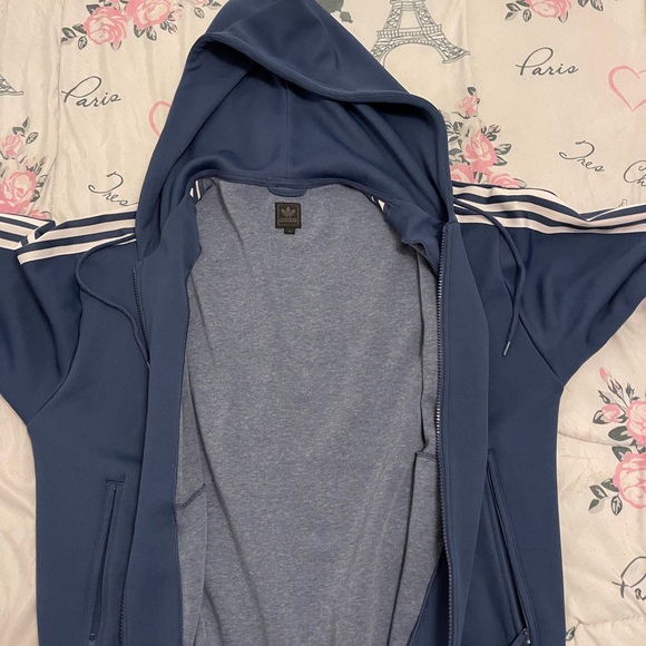 Blue adidas vintage hoodie good condition - Picture 2 of 3